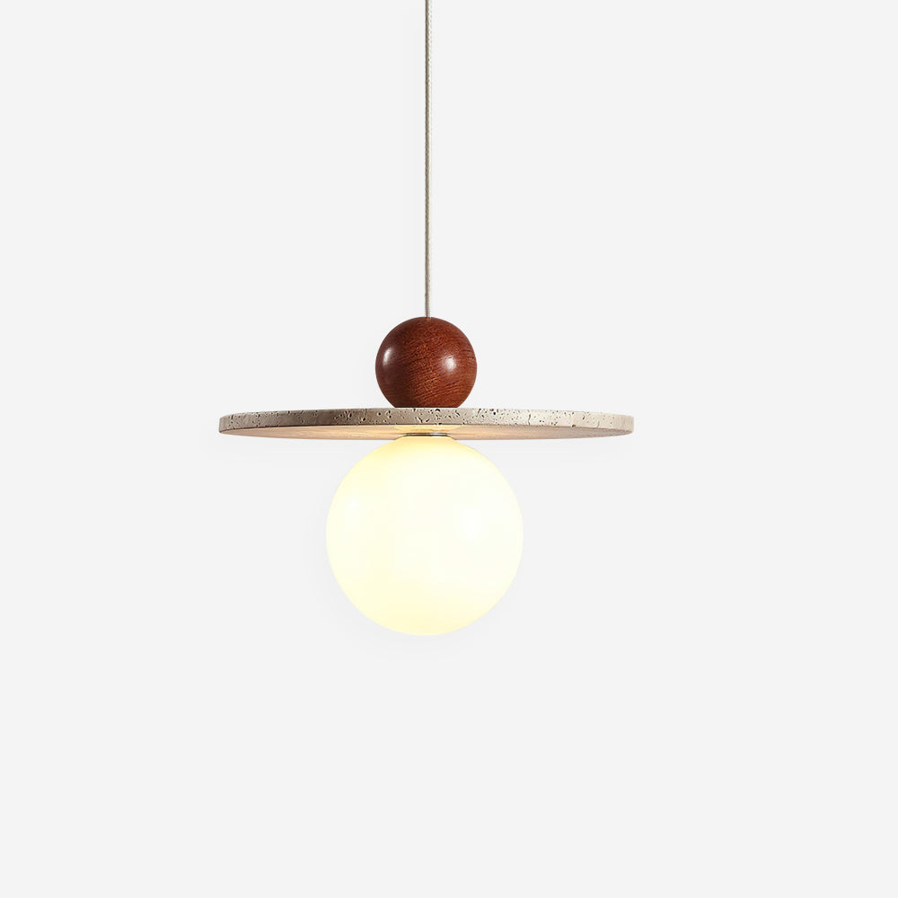 Darnelora Travertine Pendant Light-Moonnatur