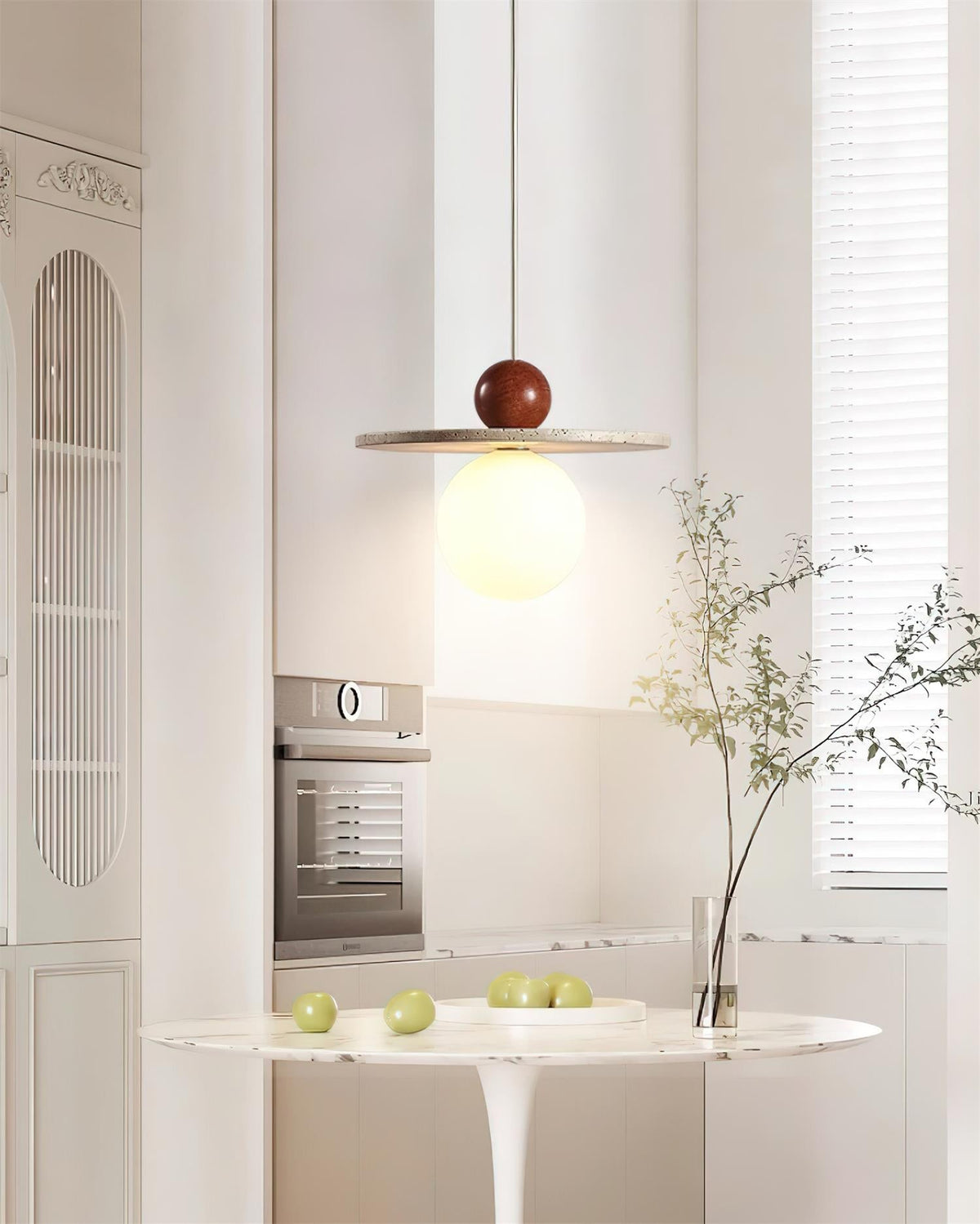 Darnelora Travertine Pendant Light-Moonnatur