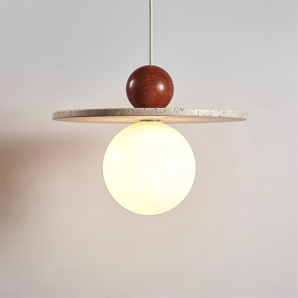 Darnelora Travertine Pendant Light-Moonnatur
