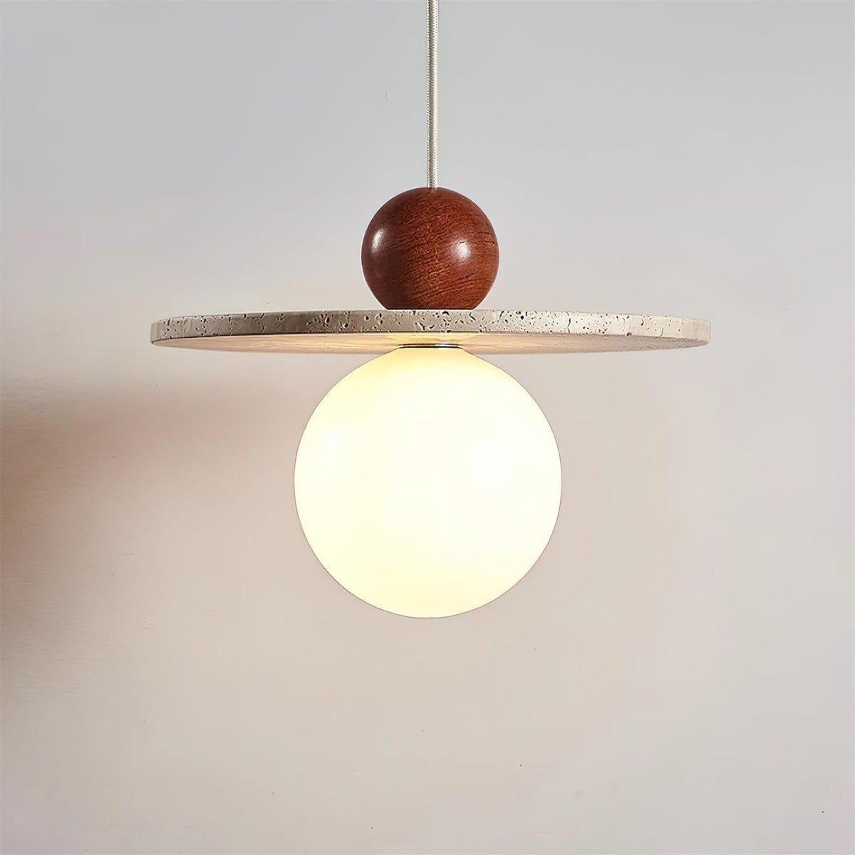 Darnelora Travertine Pendant Light-Moonnatur
