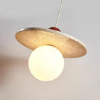 Darnelora Travertine Pendant Light-Moonnatur