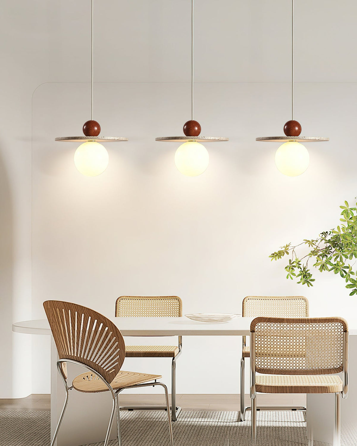 Darnelora Travertine Pendant Light-Moonnatur