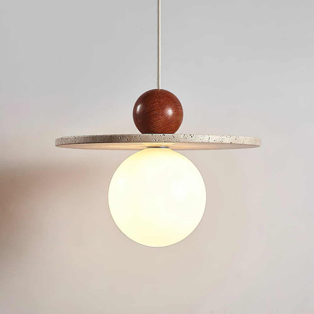 Darnelora Travertine Pendant Light-Moonnatur