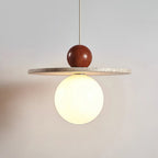 Darnelora Travertine Pendant Light-Moonnatur