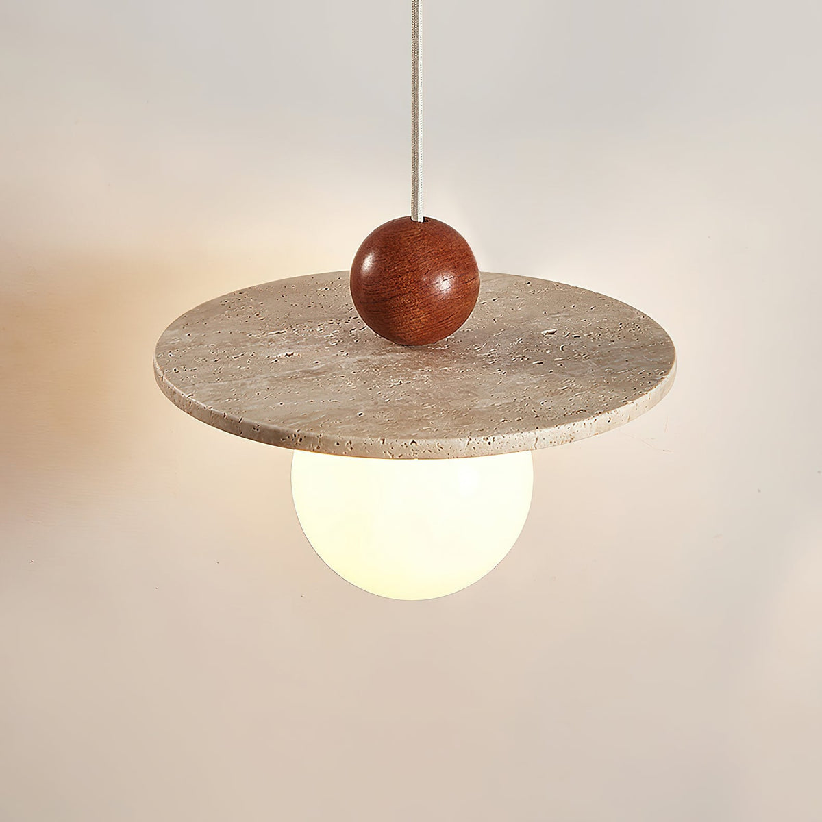 Darnelora Travertine Pendant Light-Moonnatur