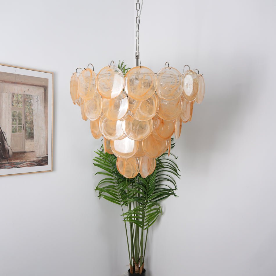 Verdenune Glass Chandelier-Moonnatur