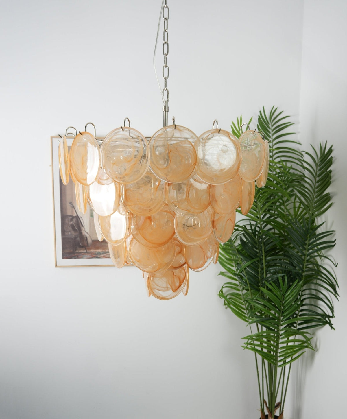 Verdenune Glass Chandelier-Moonnatur