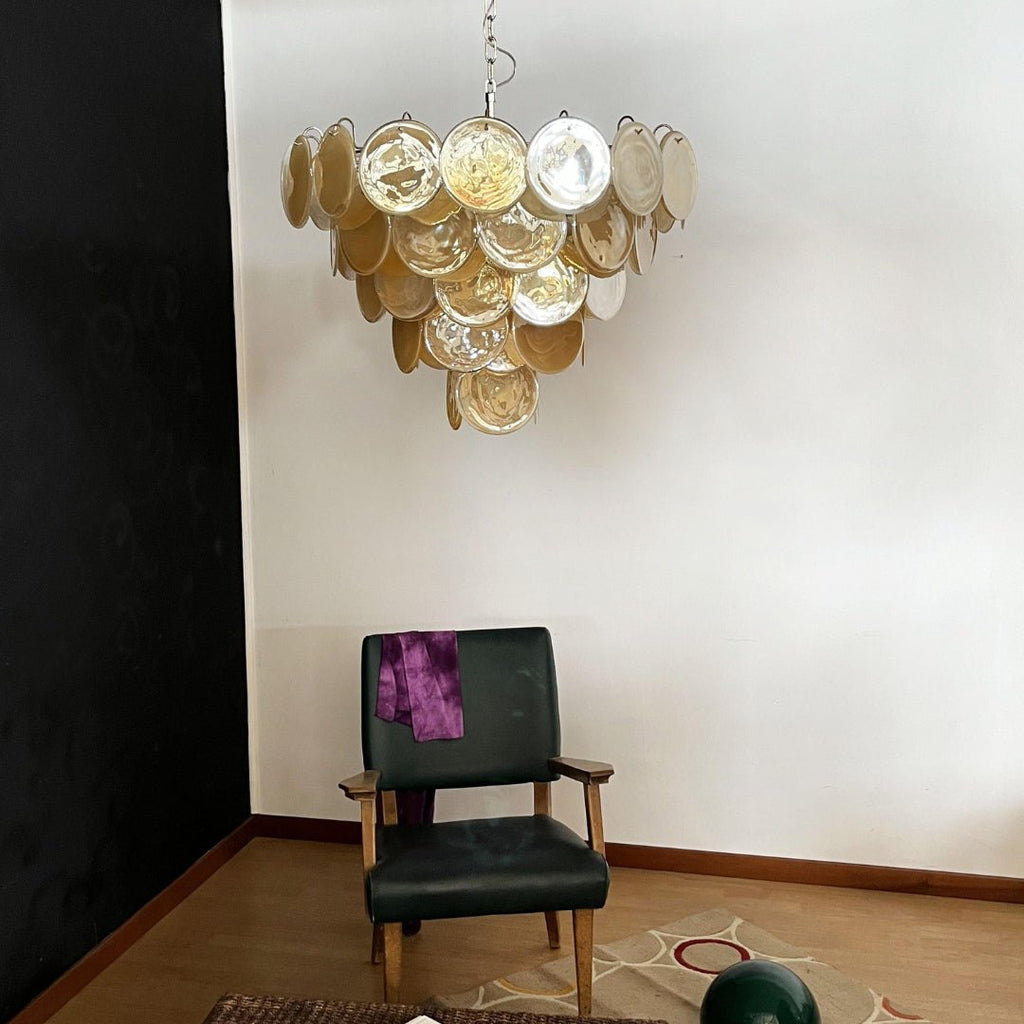 Verdenune Glass Chandelier-Moonnatur
