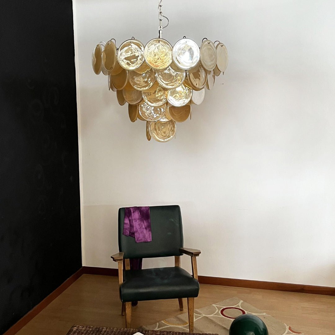 Verdenune Glass Chandelier-Moonnatur