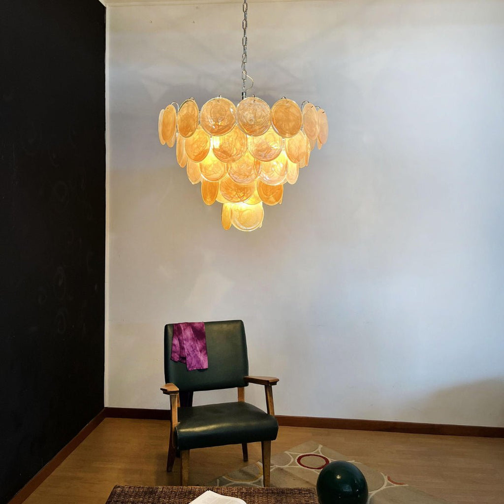 Verdenune Glass Chandelier-Moonnatur