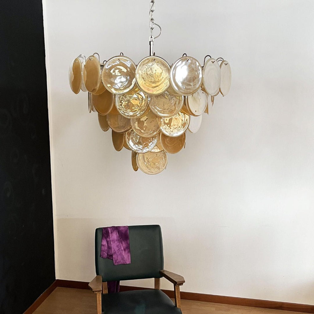 Verdenune Glass Chandelier-Moonnatur