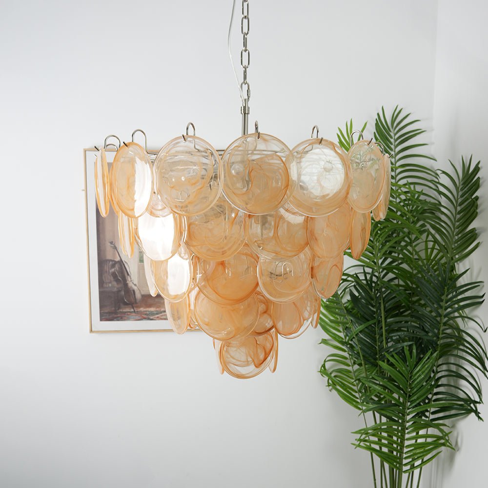 Verdenune Glass Chandelier-Moonnatur