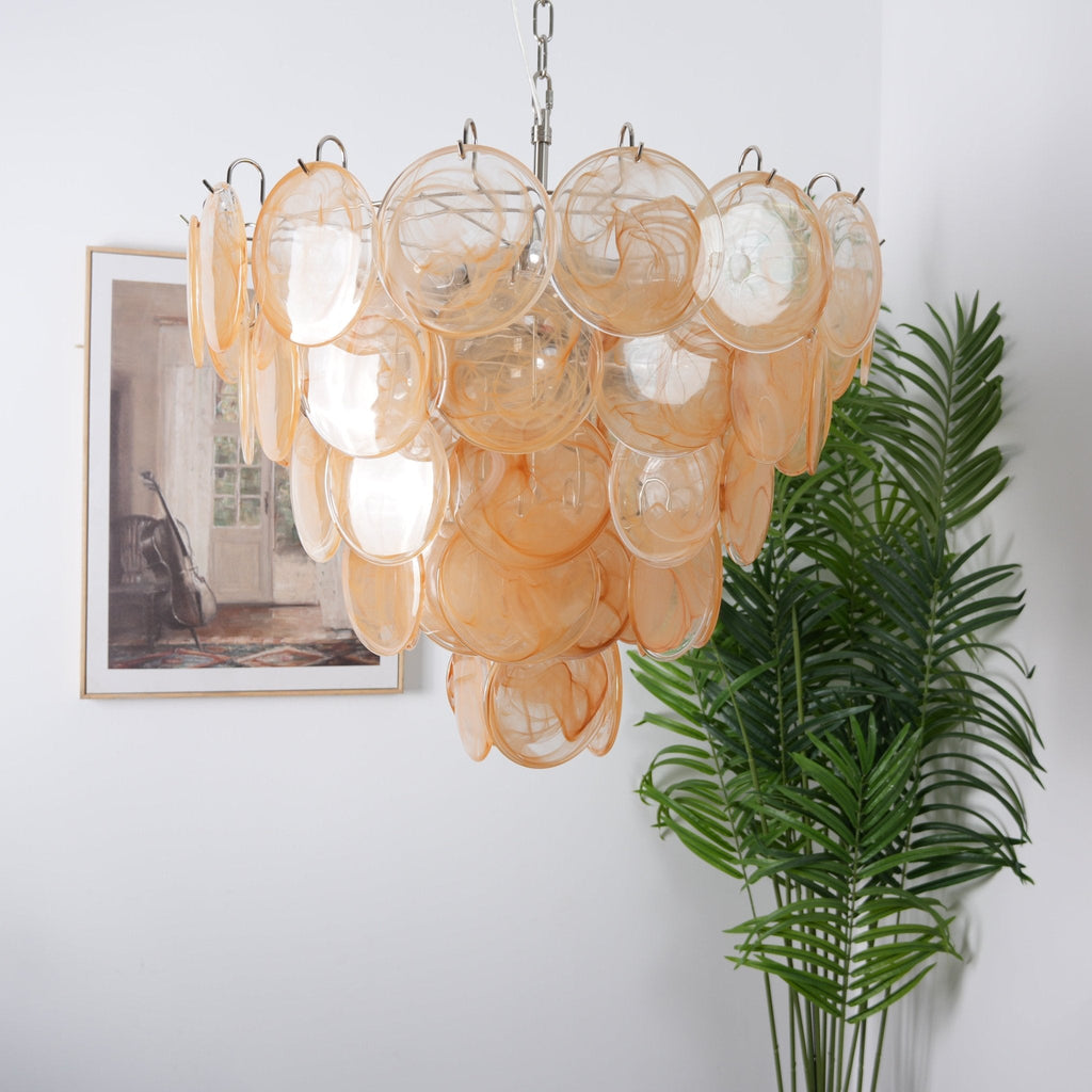 Verdenune Glass Chandelier-Moonnatur