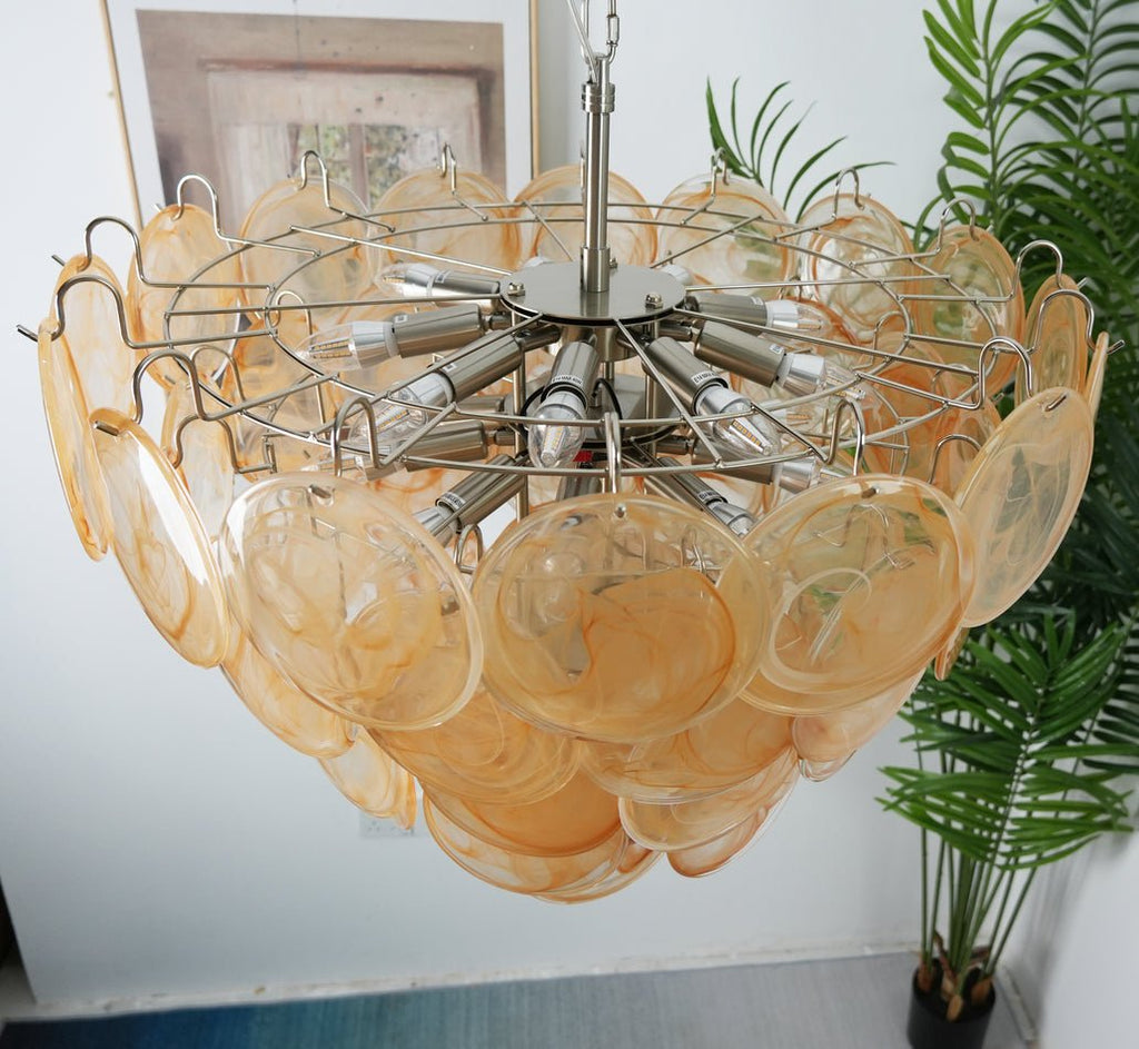Verdenune Glass Chandelier-Moonnatur