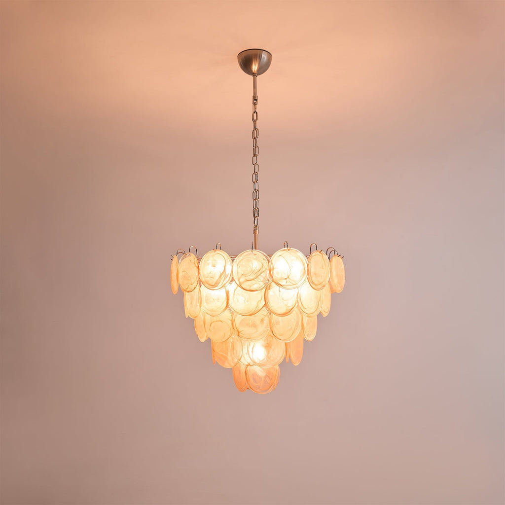 Verdenune Glass Chandelier-Moonnatur