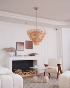 Verdenune Glass Chandelier-Moonnatur