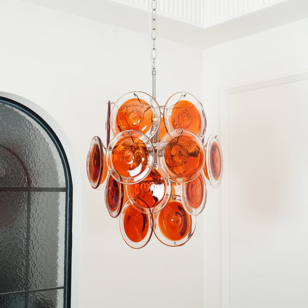 Carnelash Glass Chandelier-Moonnatur