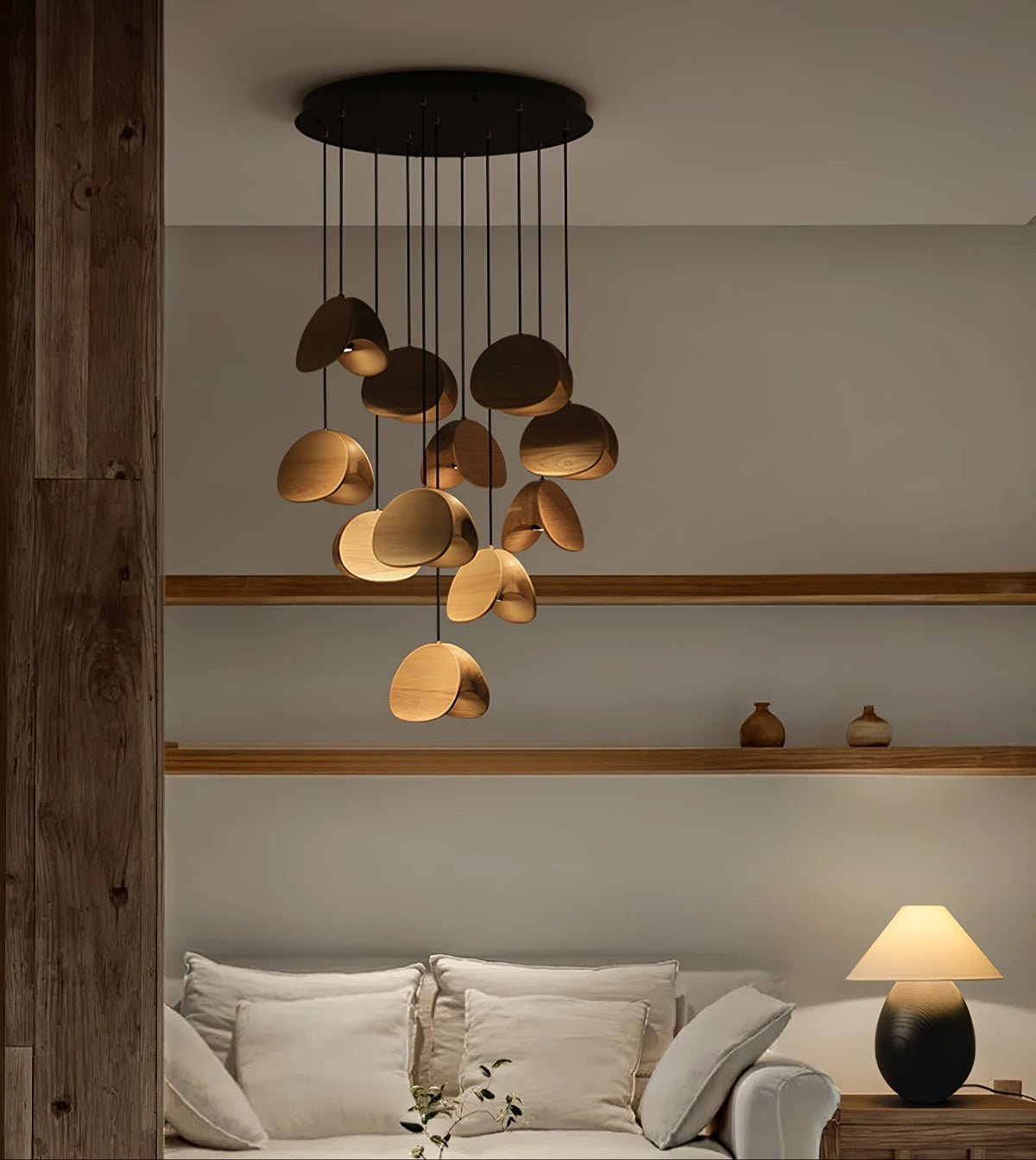 Fenrenorie Wood Pendant Light-Moonnatur
