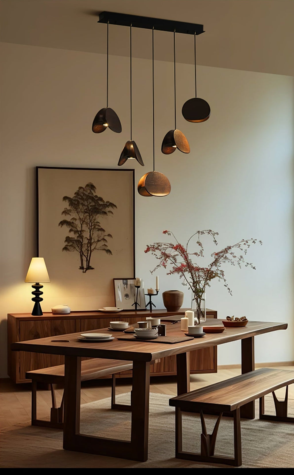 Fenrenorie Wood Pendant Light-Moonnatur