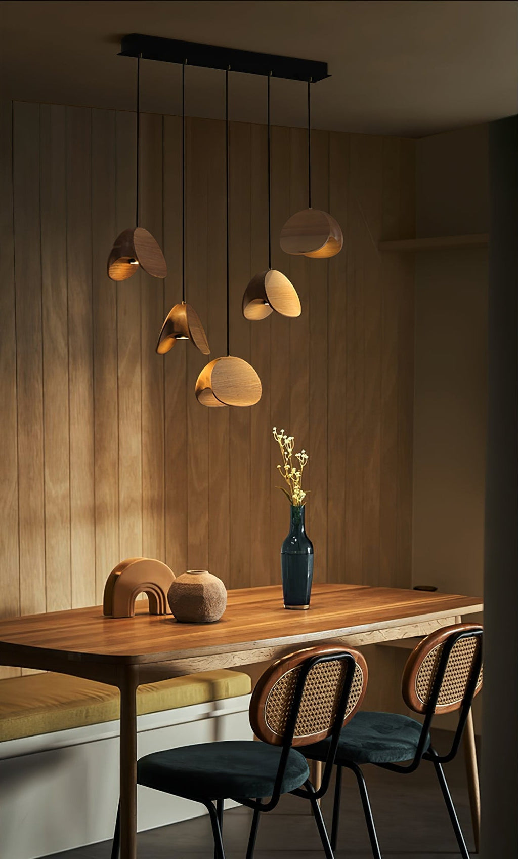 Fenrenorie Wood Pendant Light-Moonnatur
