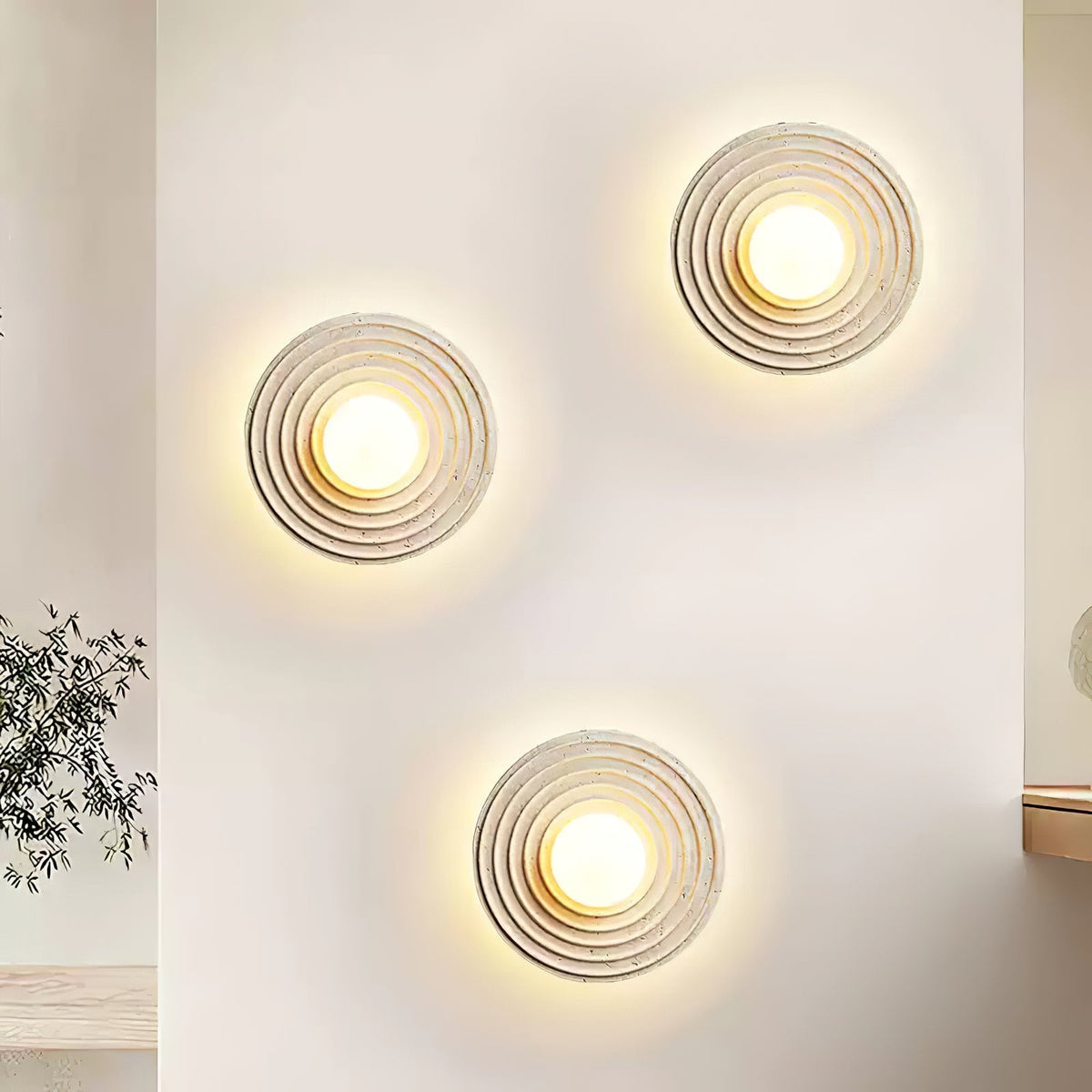 Emrenorie Travertine Wall Light-Moonnatur