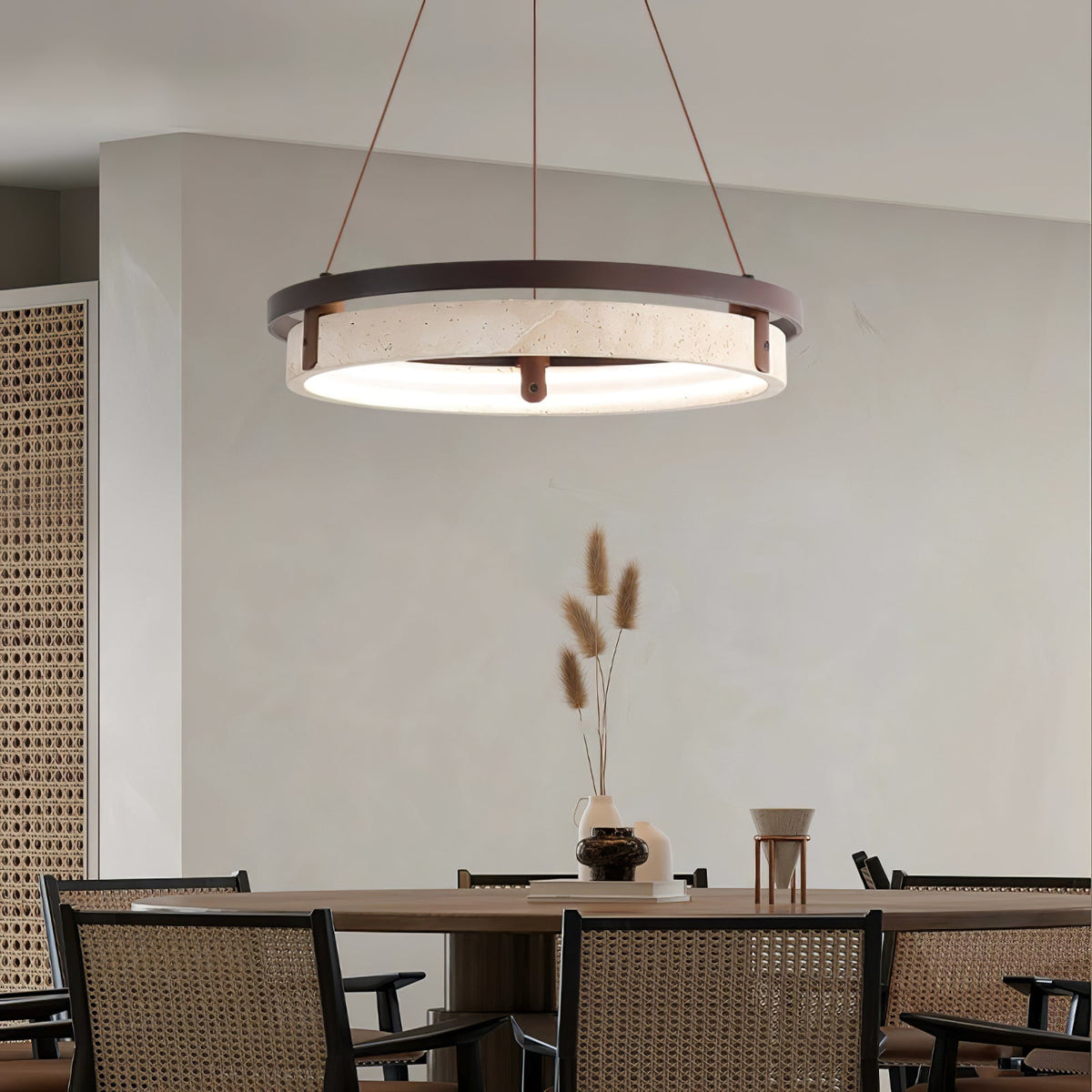 Sardenenelle Travertine Pendant Light-Moonnatur