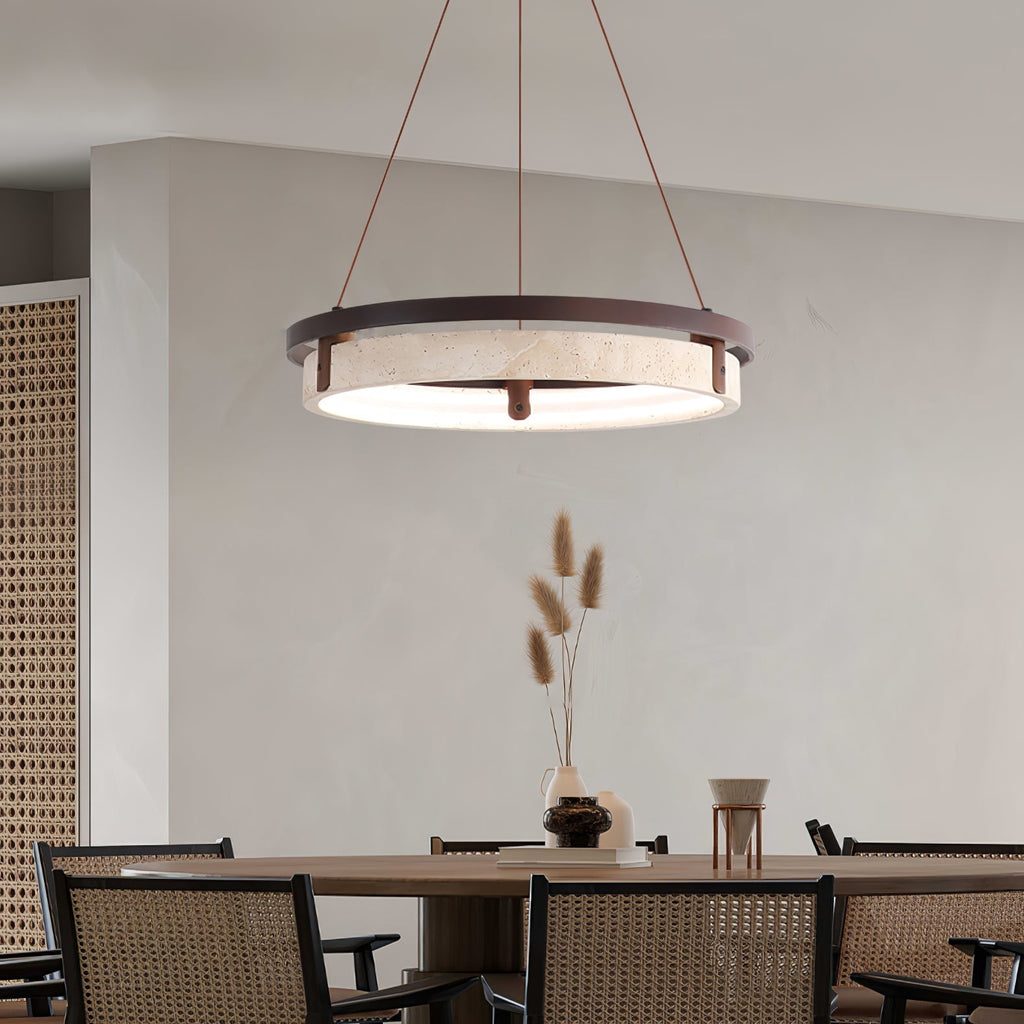 Sardenenelle Travertine Pendant Light-Moonnatur