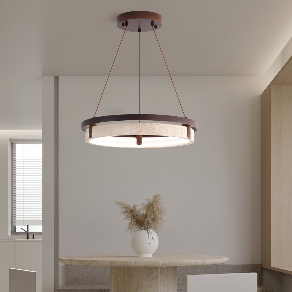 Sardenenelle Travertine Pendant Light-Moonnatur