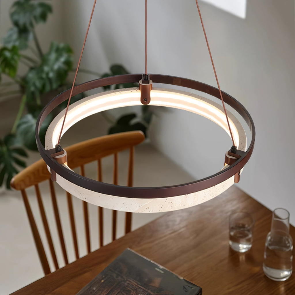 Sardenenelle Travertine Pendant Light-Moonnatur