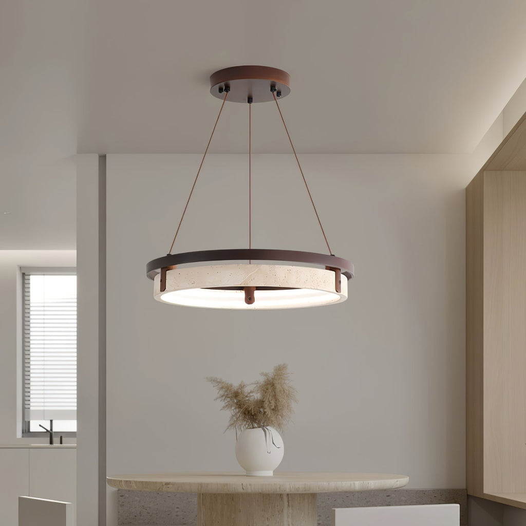 Sardenenelle Travertine Pendant Light-Moonnatur