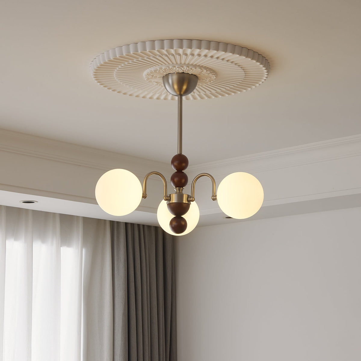 Doranelle Glass Chandelier-Moonnatur