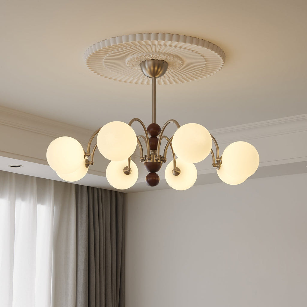 Doranelle Glass Chandelier-Moonnatur