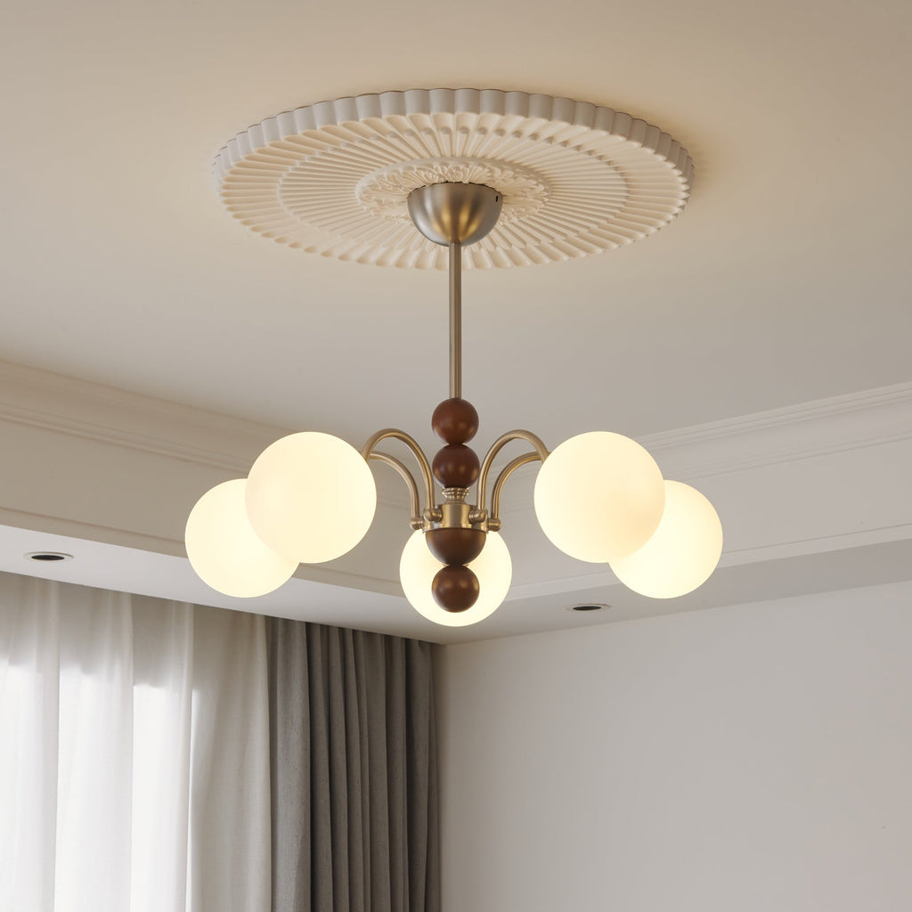 Doranelle Glass Chandelier-Moonnatur