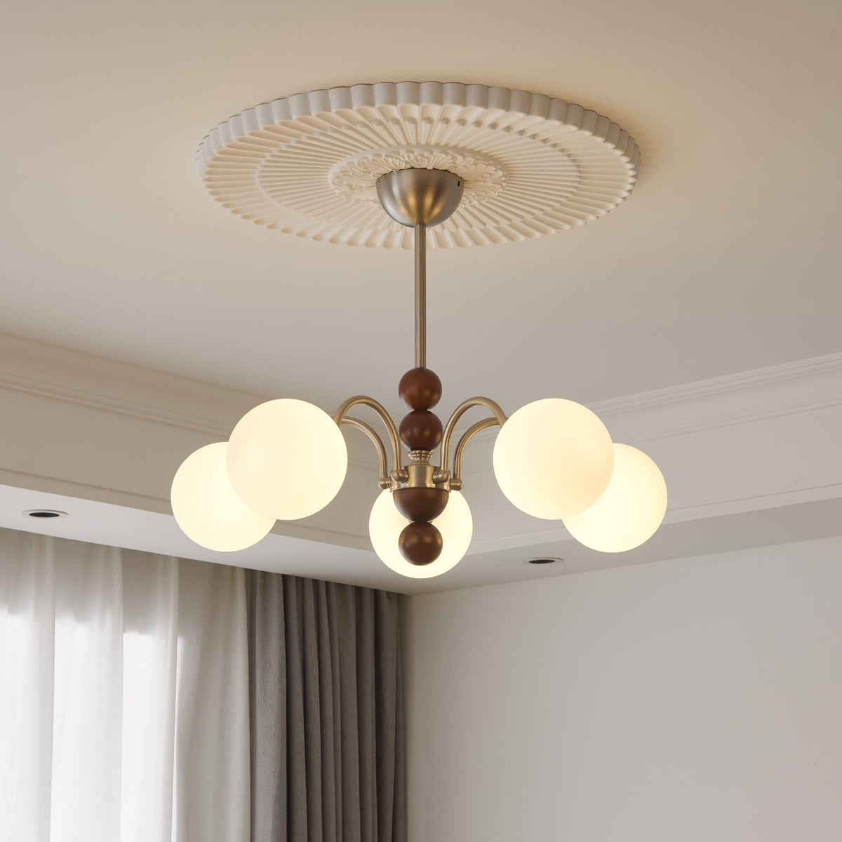 Doranelle Glass Chandelier-Moonnatur
