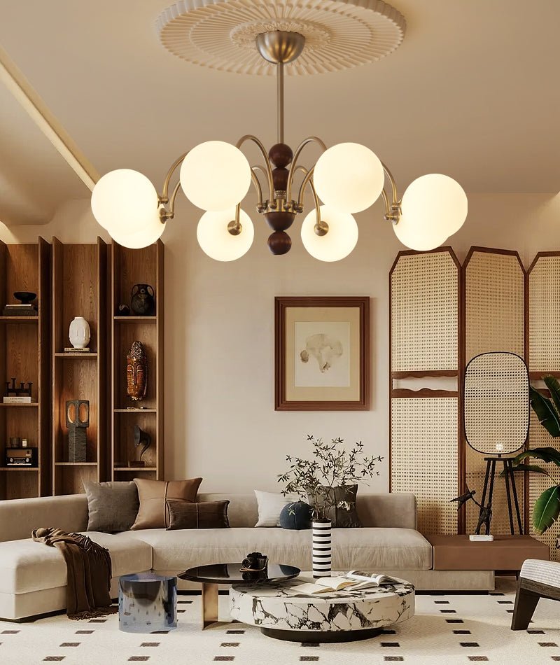 Doranelle Glass Chandelier-Moonnatur