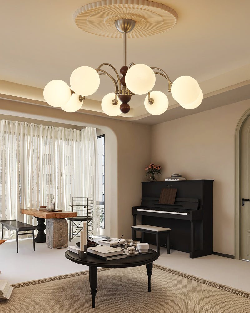 Doranelle Glass Chandelier-Moonnatur