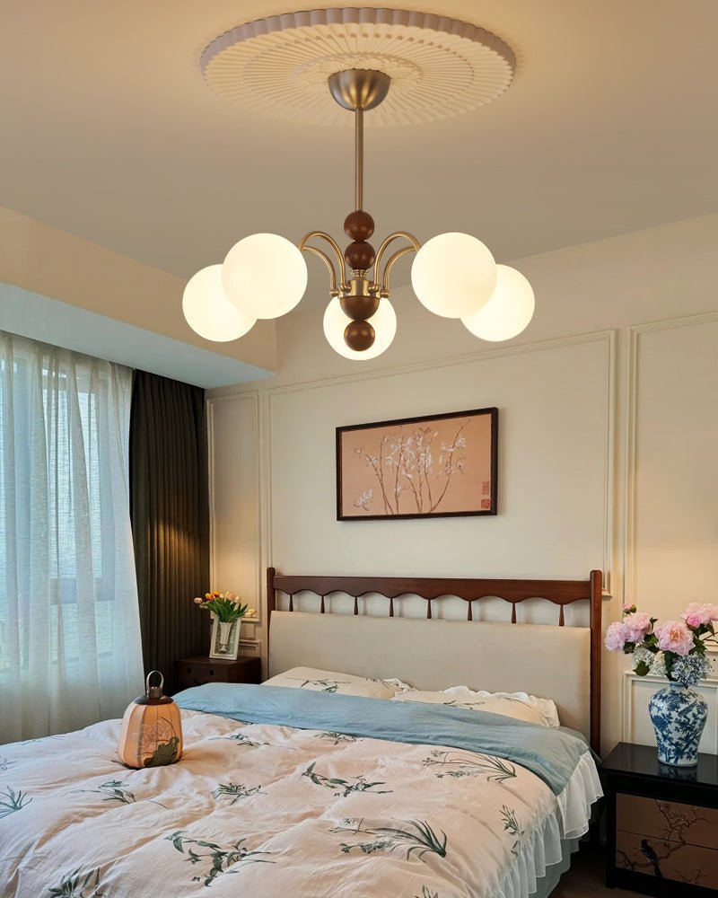 Doranelle Glass Chandelier-Moonnatur