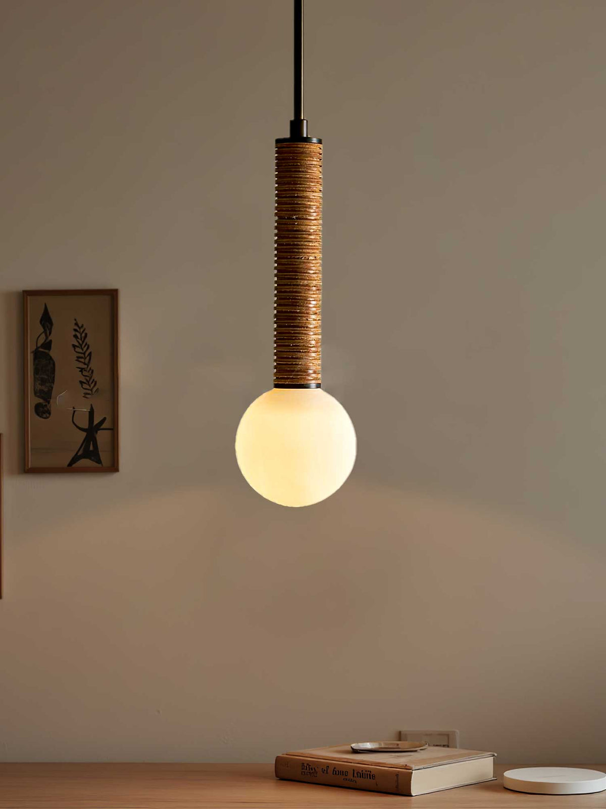 Hadrenelis Glass Pendant Light-Moonnatur