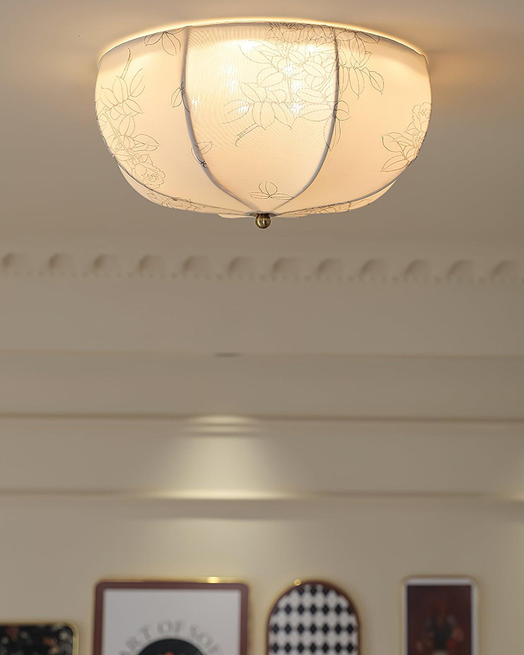 Zarenenna Fabric Ceiling Light-Moonnatur