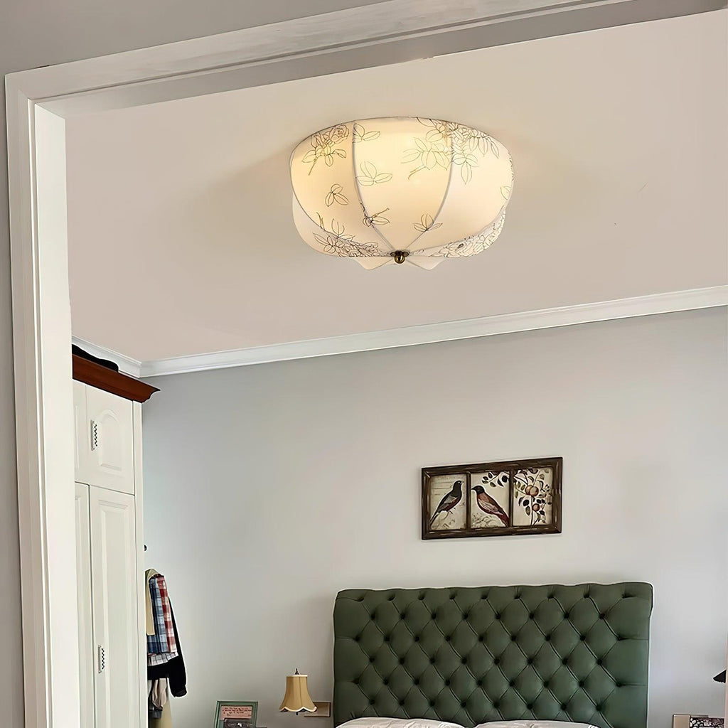 Zarenenna Fabric Ceiling Light-Moonnatur