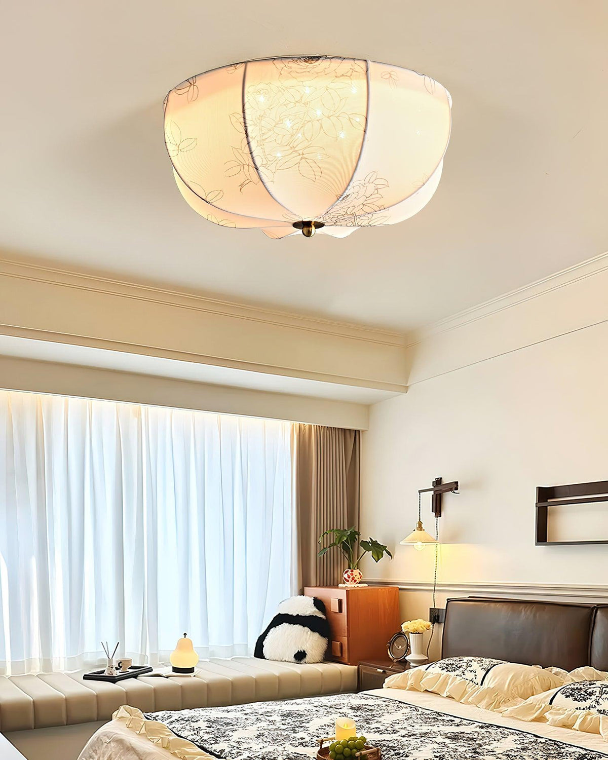 Zarenenna Fabric Ceiling Light-Moonnatur