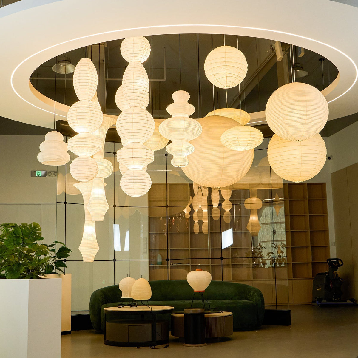 Yardenora Paper Pendant Light-Moonnatur