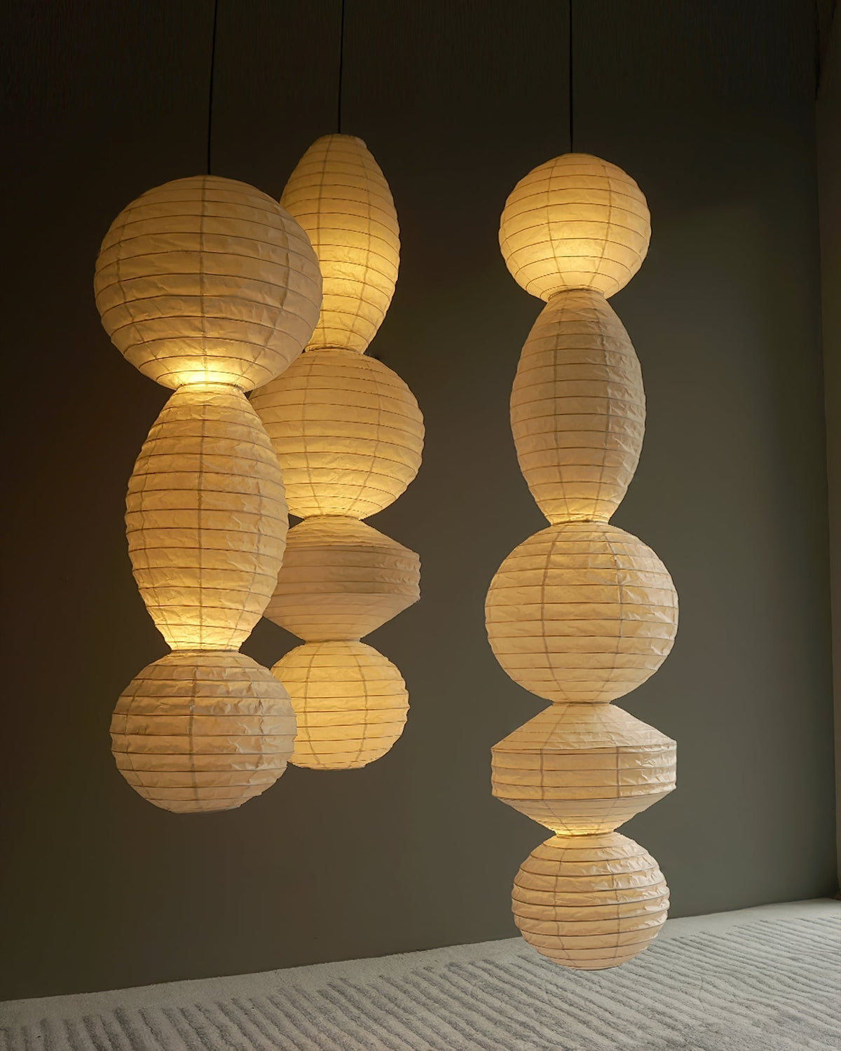 Yardenora Paper Pendant Light-Moonnatur