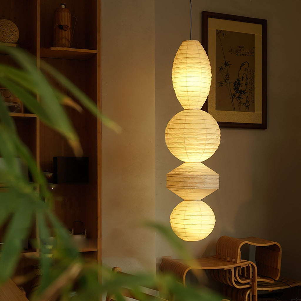 Yardenora Paper Pendant Light-Moonnatur