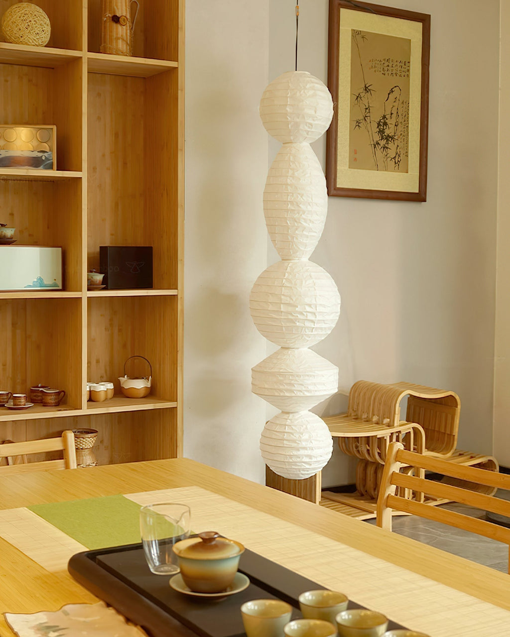 Yardenora Paper Pendant Light-Moonnatur