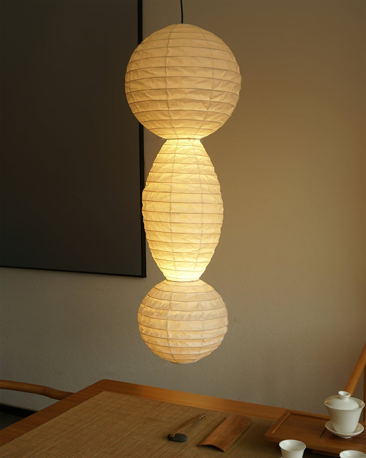 Yardenora Paper Pendant Light-Moonnatur