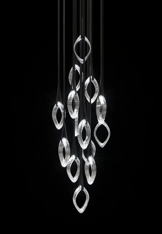 Tirelle Glass Chandelier-Moonnatur