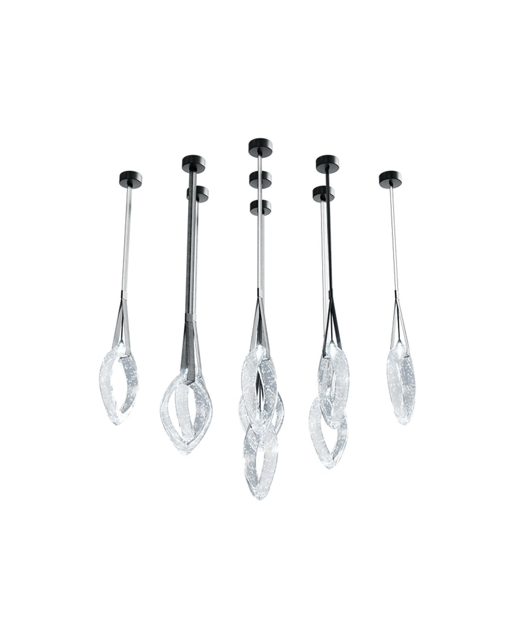 Tirelle Glass Chandelier-Moonnatur