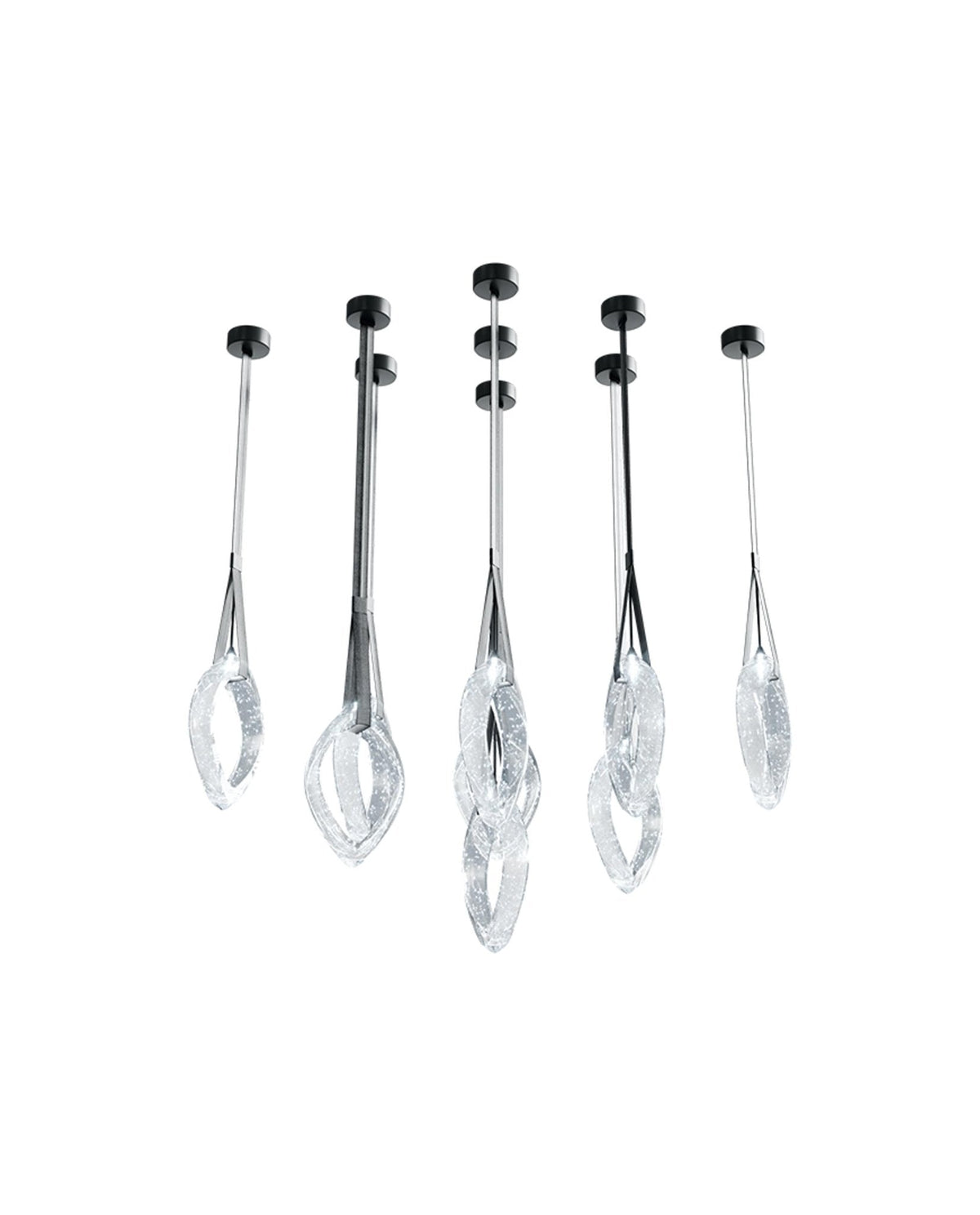 Tirelle Glass Chandelier-Moonnatur