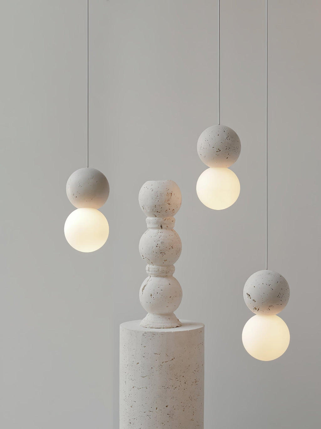 Mirevale Cement Pendant Lamp-Moonnatur